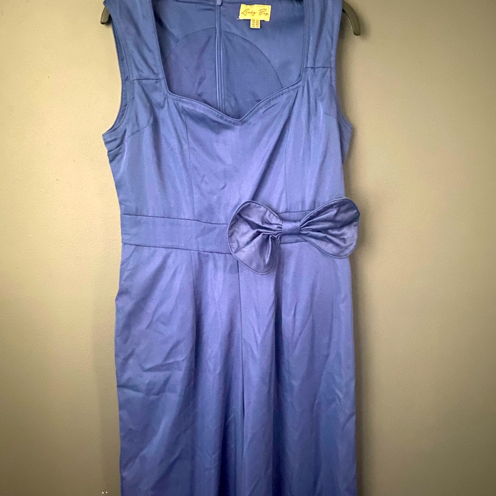 Lindy Bop Gracia Wide Leg jumpsuit. NWOT. US Size 10 Deep blue or Navy - Picture 4 of 4